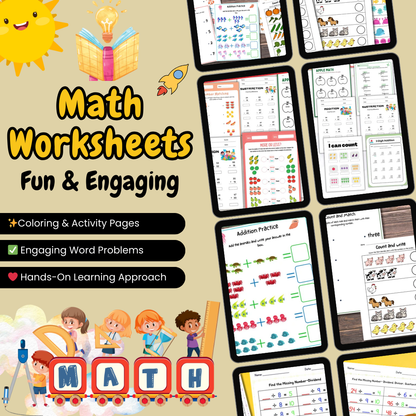 Math Worksheets – Fun & Engaging (Grade 1 -12)