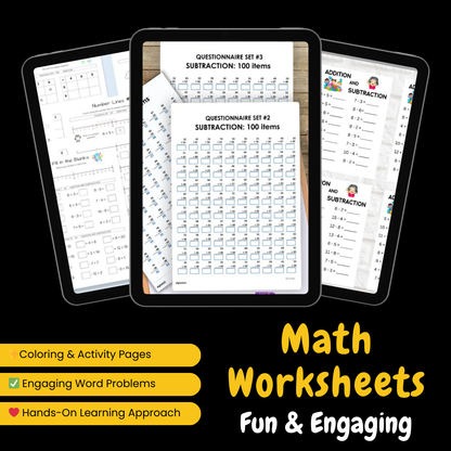 Math Worksheets – Fun & Engaging (Grade 1 -12)