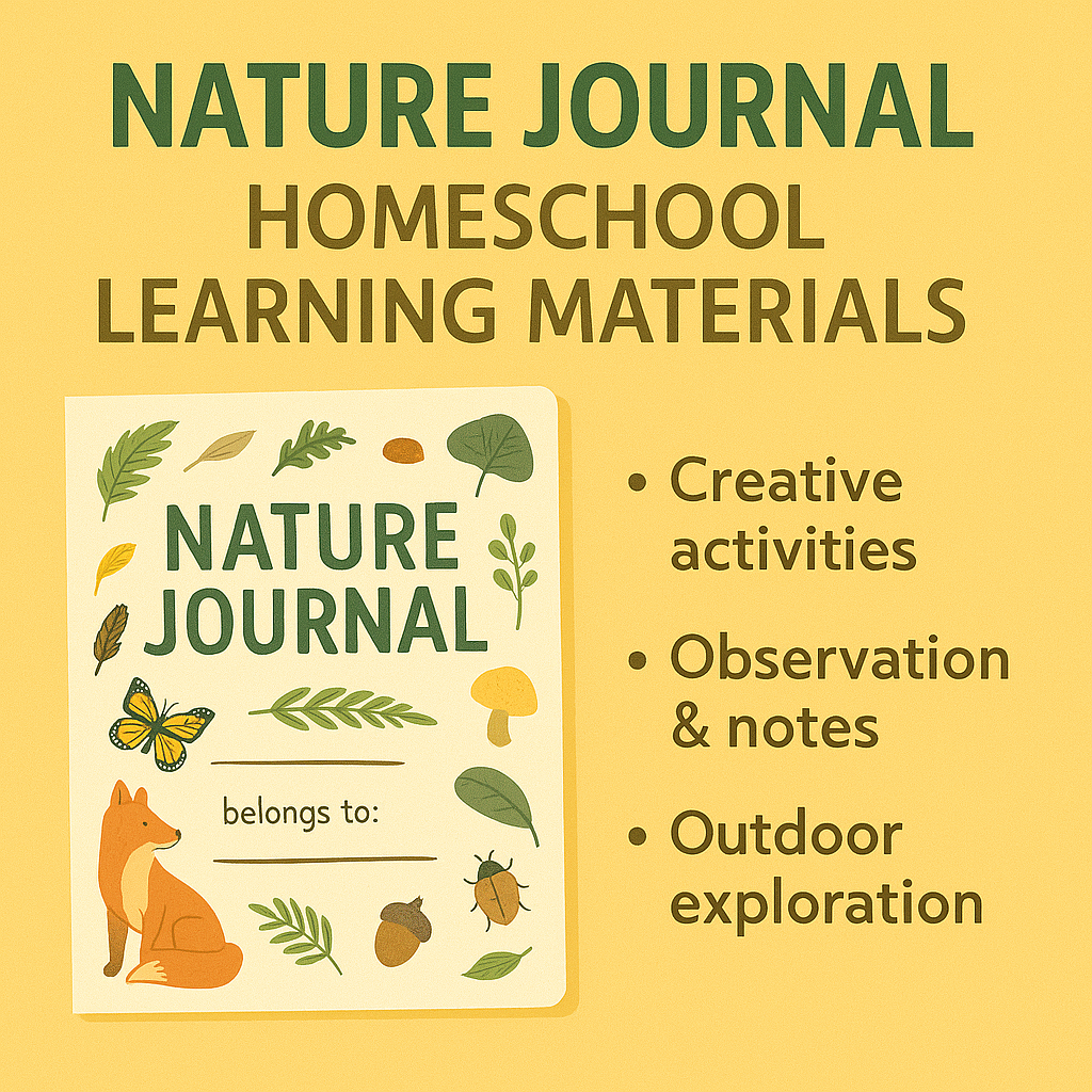 Nature Journal Homeschool Learning Materials