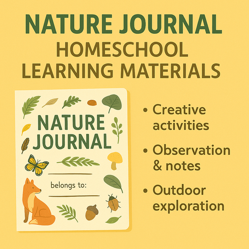 Nature Journal Homeschool Learning Materials