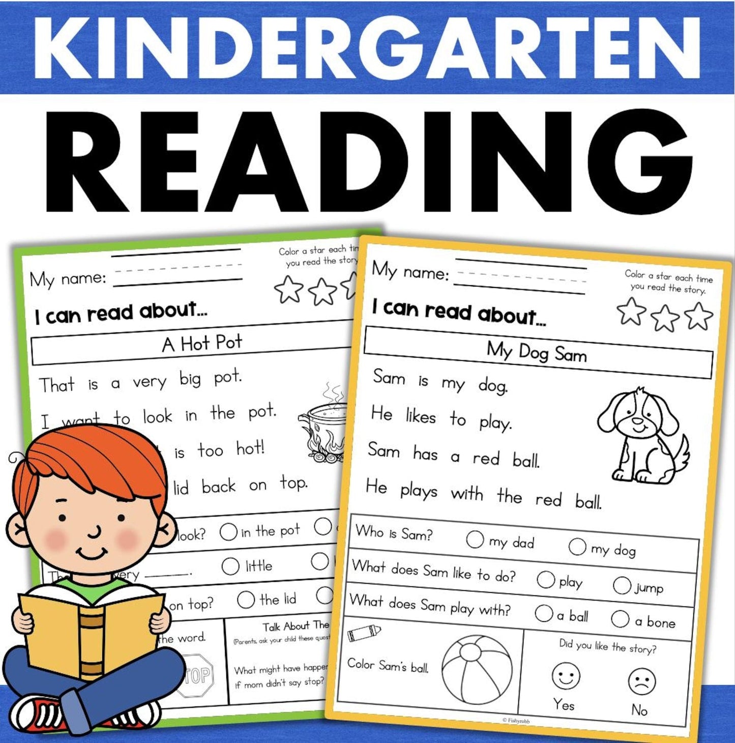 Kindergarten At Home Reading Worksheets