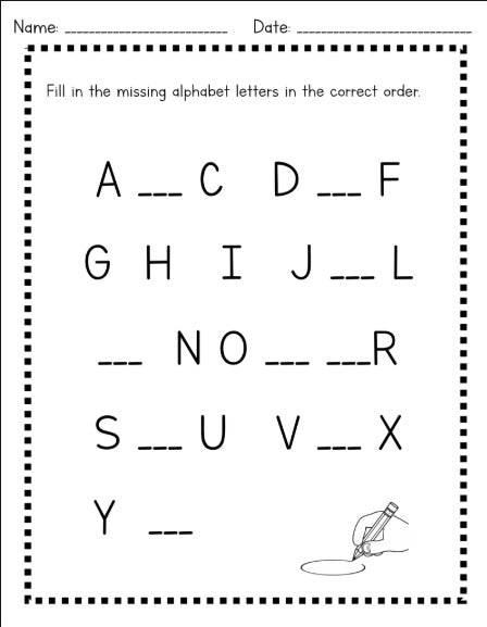 Alphabetical order practice